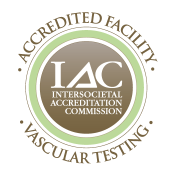 seal of IAC accreditation for vascular testing